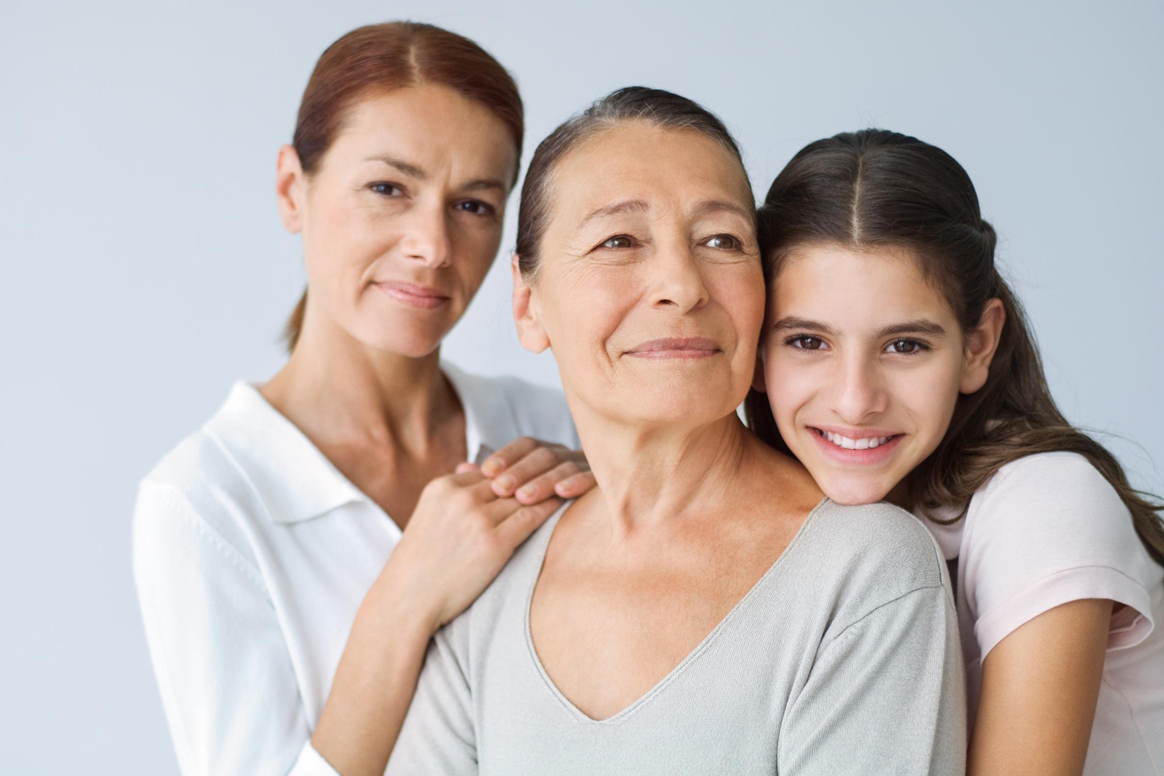 Drei Generationen von Frauen